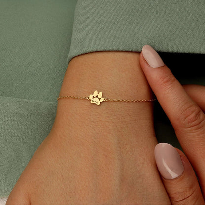 Personlig armbånd med navn på pote