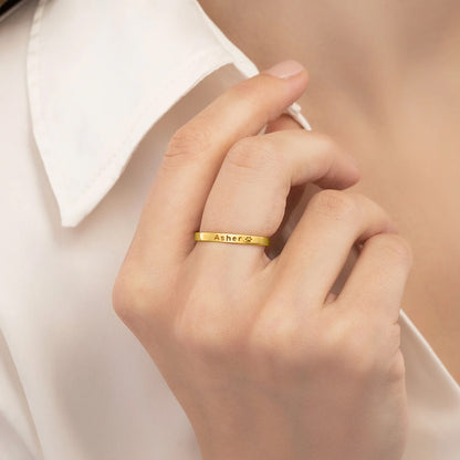 Personlig ring med kjæledyrets navn