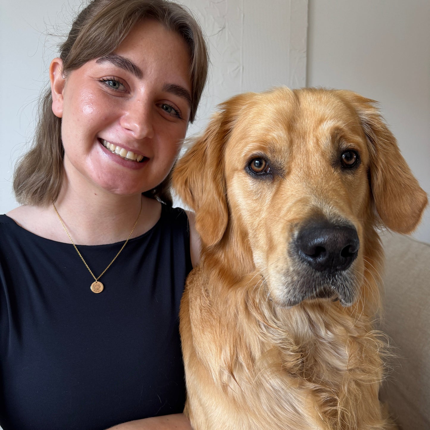 Personlig halskjede med kjæledyransikt