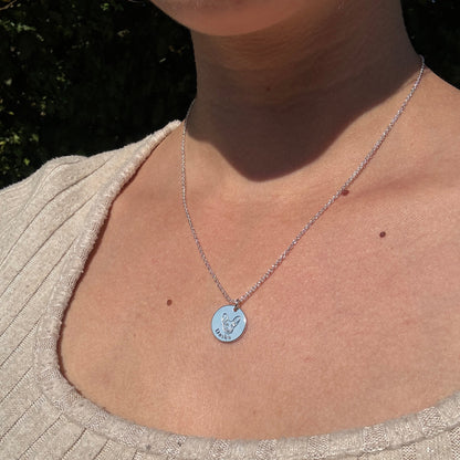 Personlig halskjede med kjæledyransikt