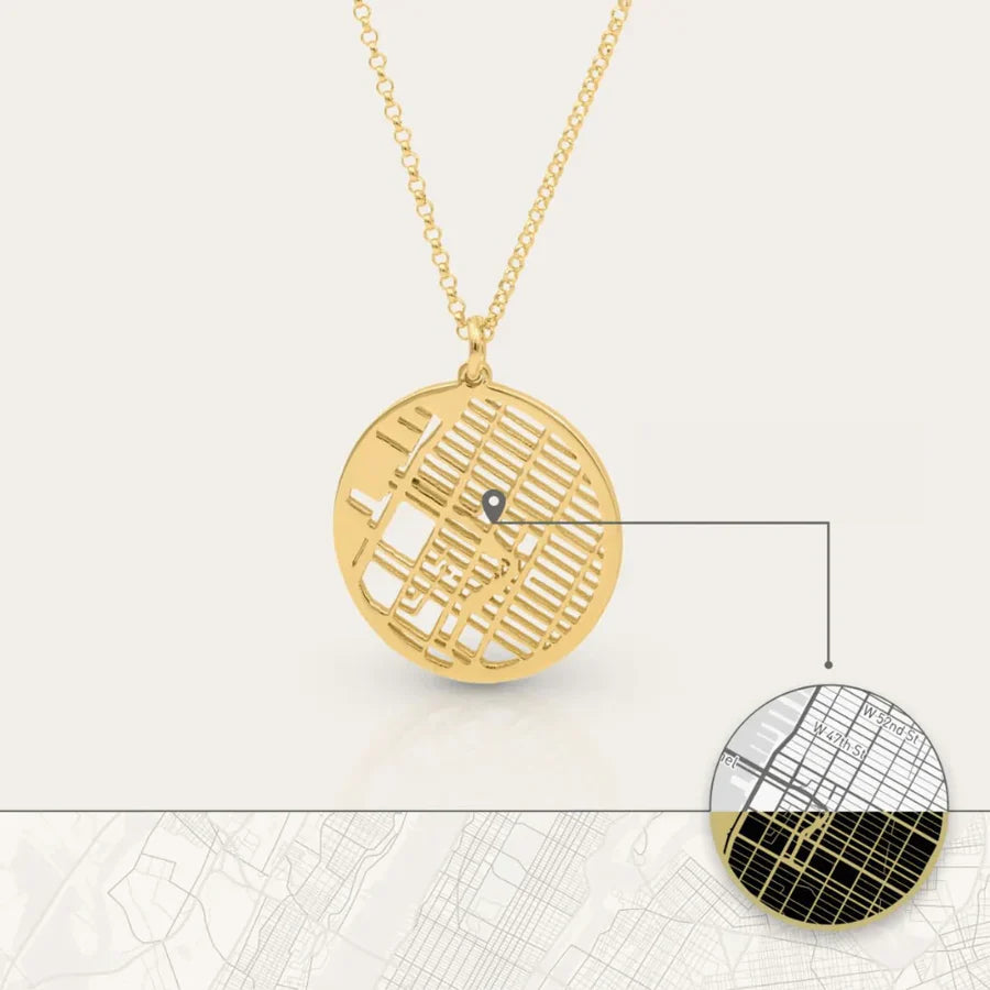 Personlig kart-halskjede