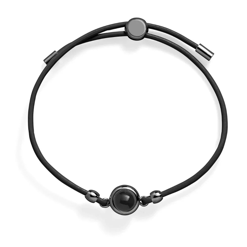 Personlig fotoarmbånd i skinn